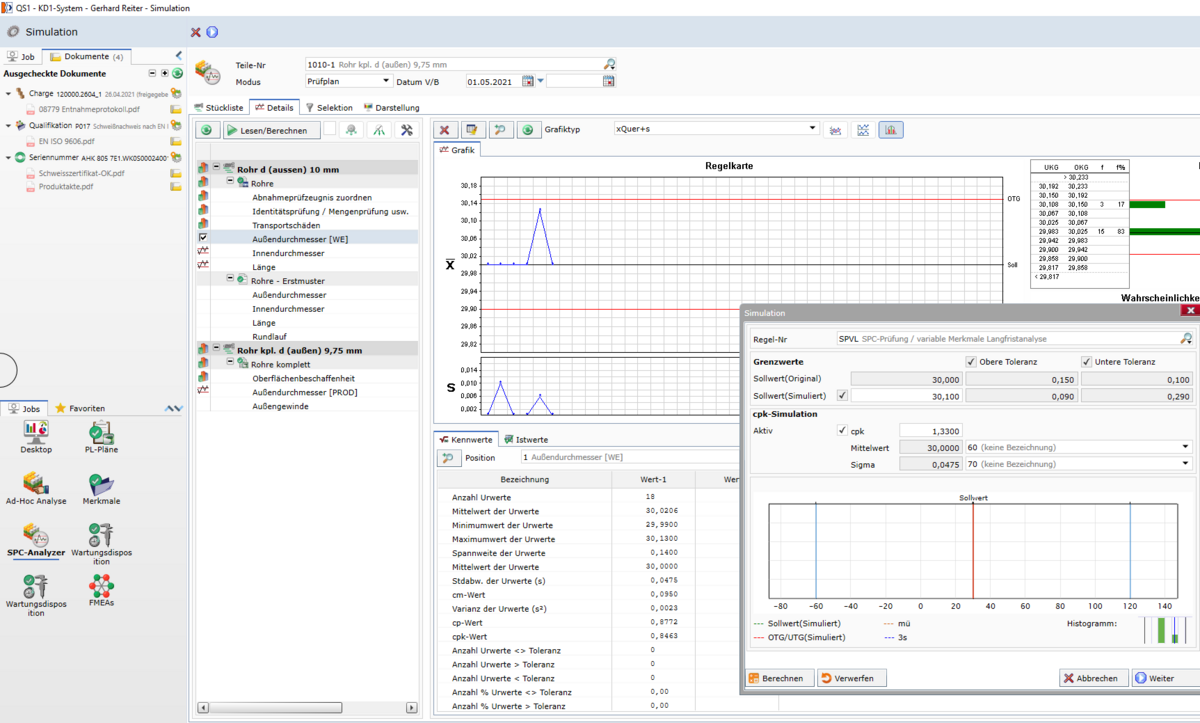 SPC software Screenshot