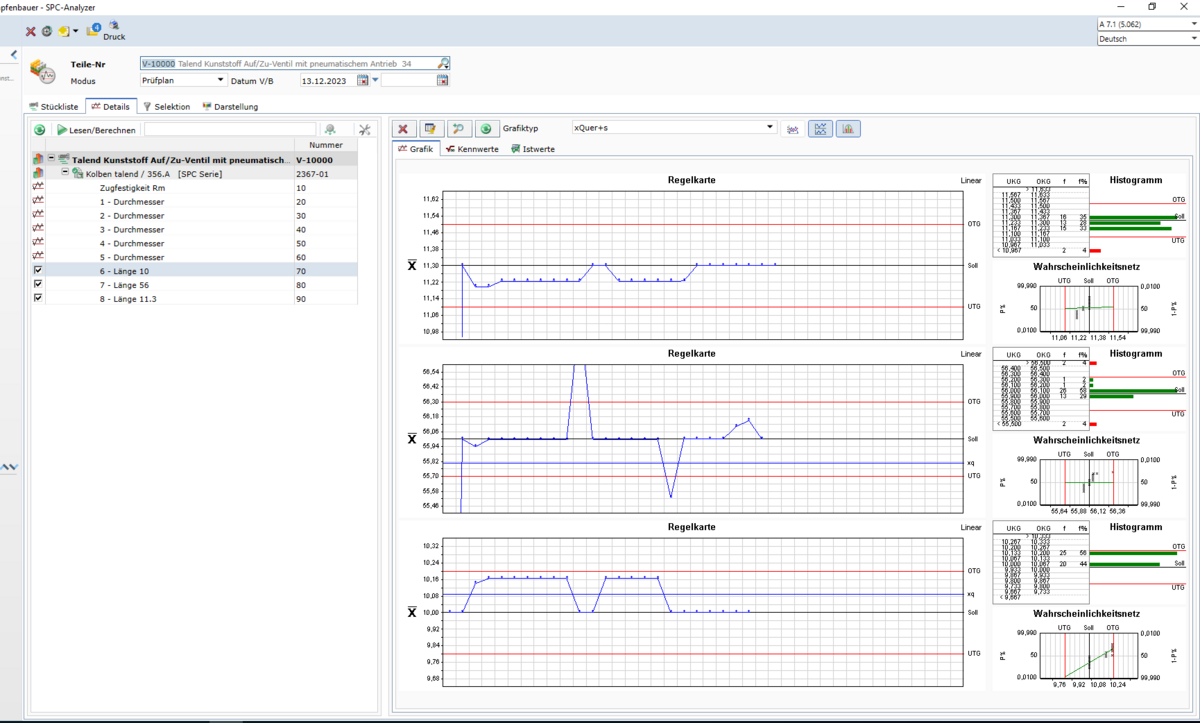 SPC software Screenshot