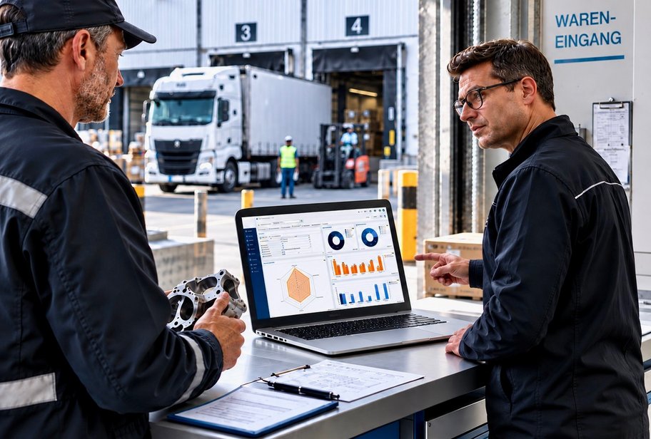 Dashboard Maßnahmen im Wareneingang