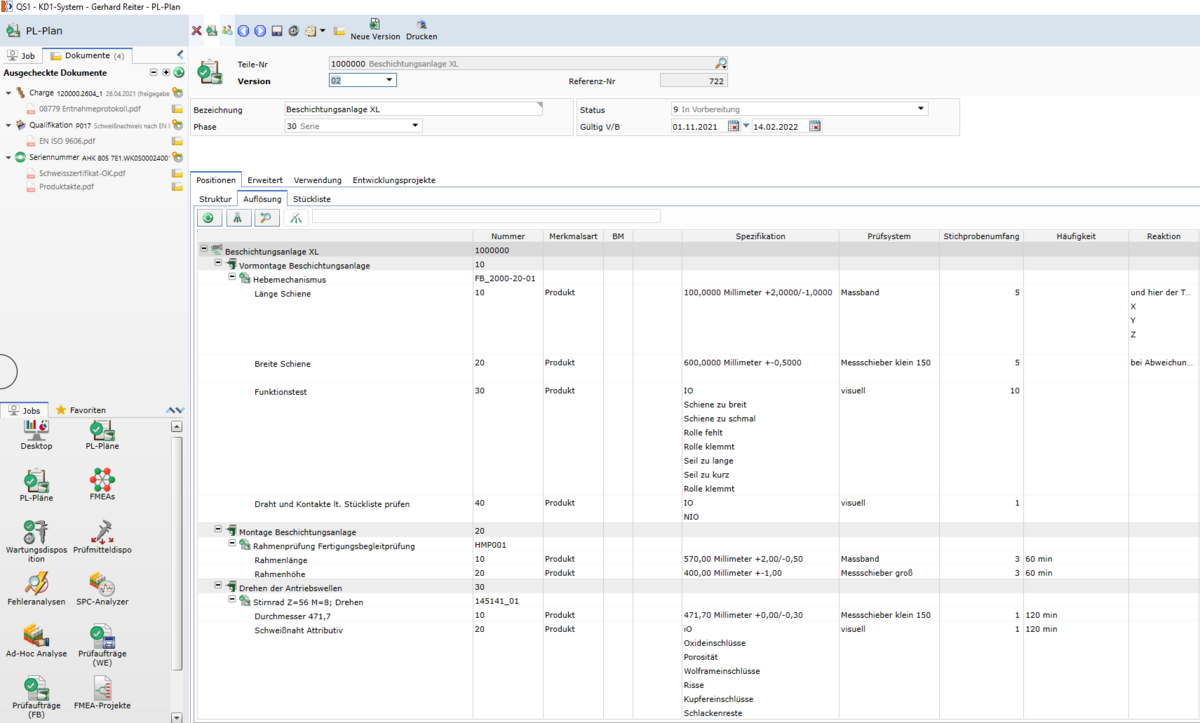 Screenshot Control Plan software